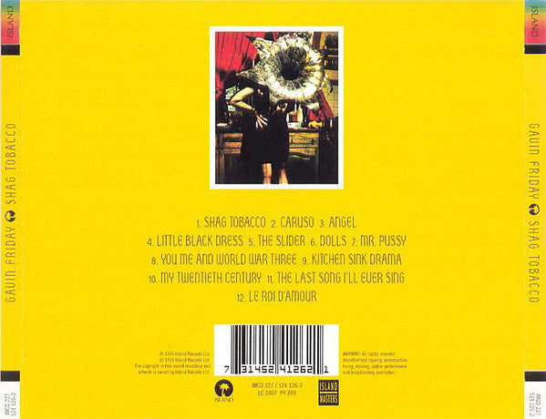 Gavin Friday : Shag Tobacco (CD, Album, RE)