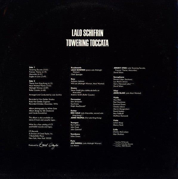 Lalo Schifrin : Towering Toccata (LP, Album)