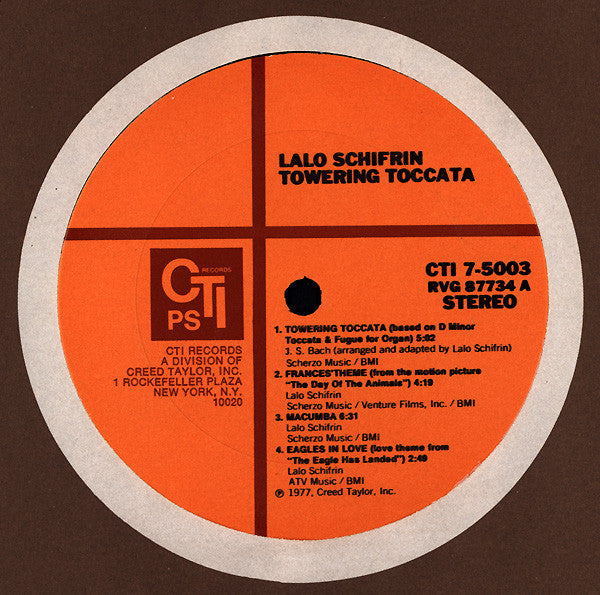 Lalo Schifrin : Towering Toccata (LP, Album)