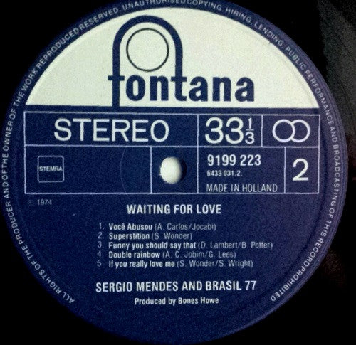 Sergio Mendes And Brasil 77* : Waiting For Love (LP, Album)