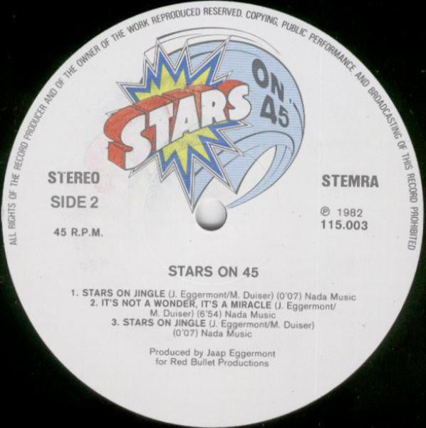 Stars On 45 : Stars On Stevie (12", Maxi)