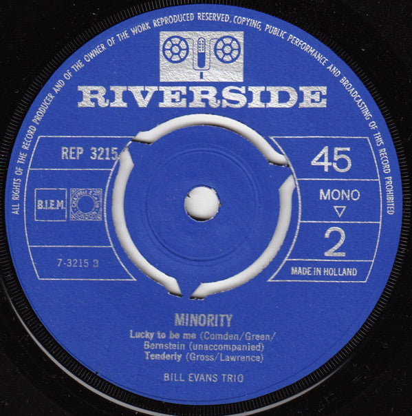 Bill Evans : Minority (7", EP, Mono)