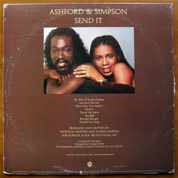 Ashford & Simpson : Send It (LP, Album, Win)