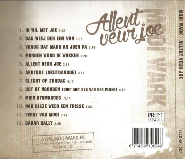 Mooi Wark : Allent Veur Joe (CD, Album)