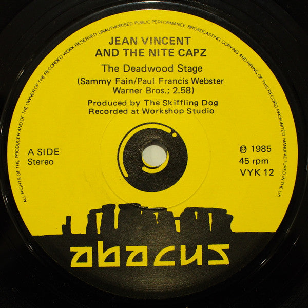 Jean Vincent & The Nite-Capz Featuring Mary-Lou Vincent : The Deadwood Stage (7")