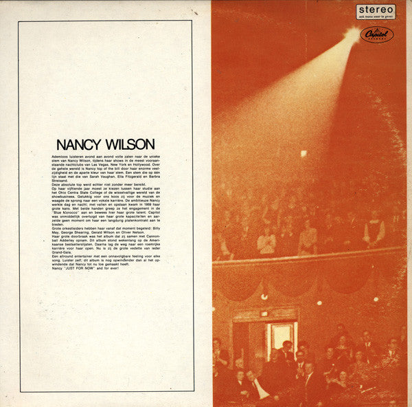 Nancy Wilson : Just For Now: (LP, Album, Gat)