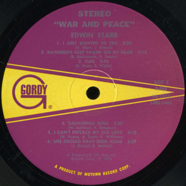 Edwin Starr : War And Peace (LP, Album)