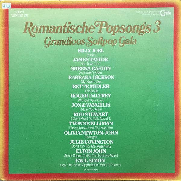 Various : Romantische Popsongs 3 (2xLP, Comp, Gat)