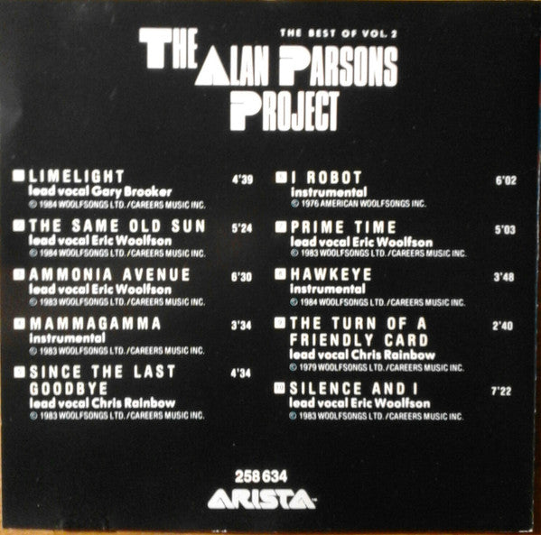 The Alan Parsons Project : Limelight (The Best Of Vol. 2) (CD, Comp)