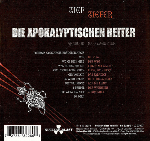 Die Apokalyptischen Reiter : Tief.Tiefer (Comp, Ltd, Sli + CD, Album, Dig + CD, Album, Dig)