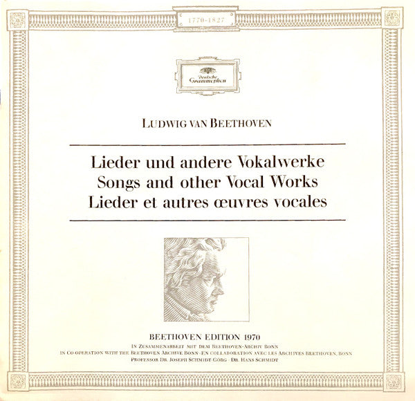 Ludwig Van Beethoven : Beethoven Edition / Lieder • Chormusik (7xLP + Box, Comp)
