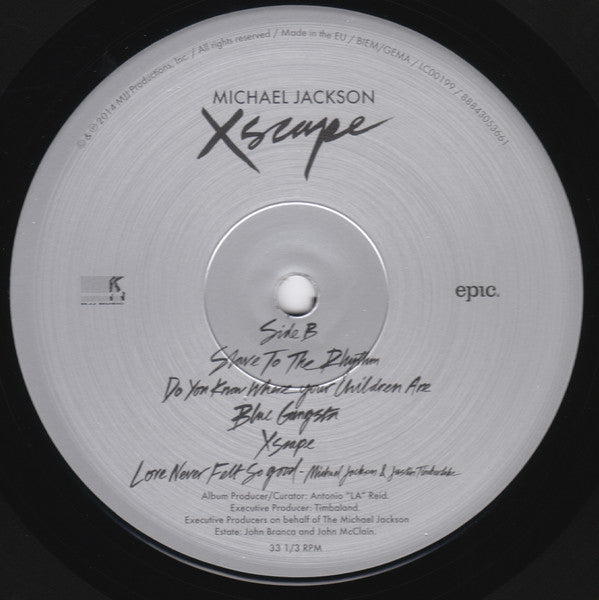 Michael Jackson : Xscape (LP, Album, Gat)