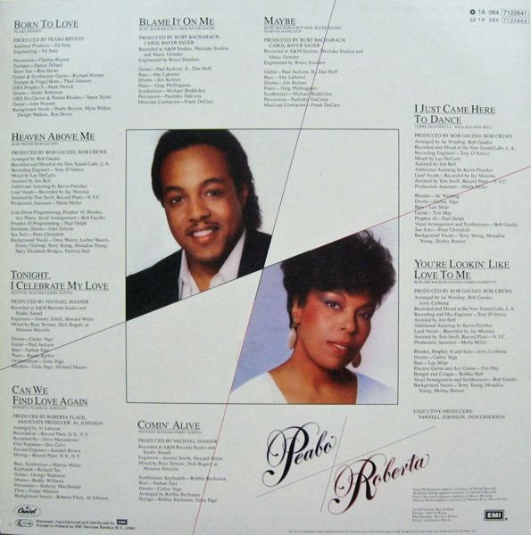 Peabo Bryson / Roberta Flack : Born To Love (LP, Album)