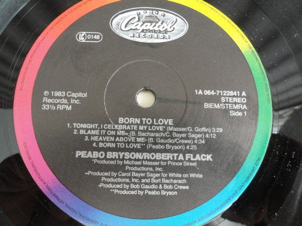 Peabo Bryson / Roberta Flack : Born To Love (LP, Album)