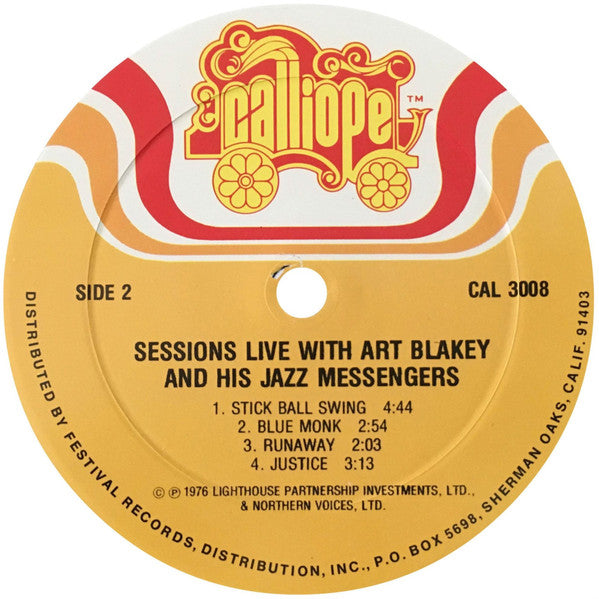 Count Basie, Joe Williams And Art Blakey : Sessions, Live (LP)