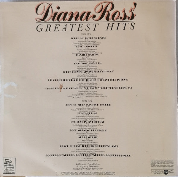 Diana Ross : Diana Ross' Greatest Hits (LP, Comp)