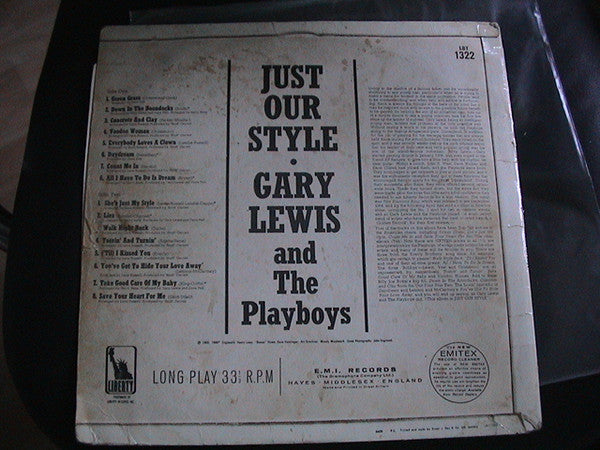 Gary Lewis & The Playboys : Just Our Style (LP, Comp)