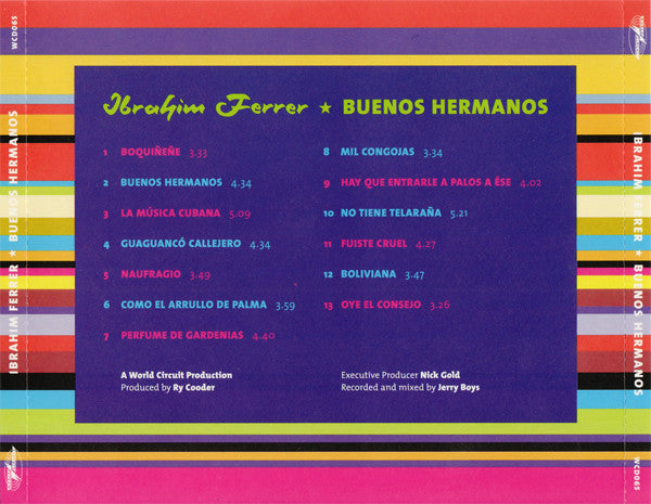 Ibrahim Ferrer : Buenos Hermanos (CD, Album)