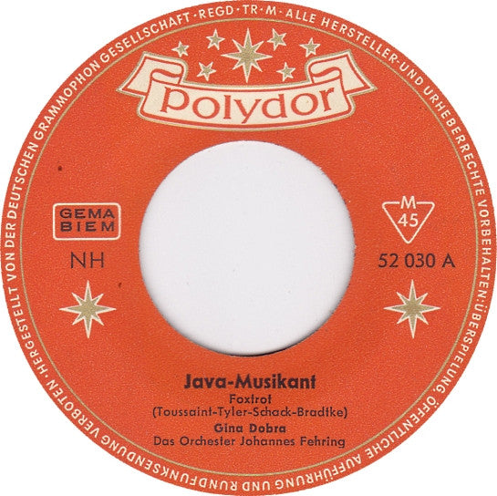 Gina Dobra : Java-Musikant (7", Single)