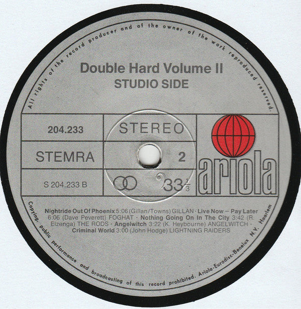 Various : Double Hard Volume 2 (LP, Comp)