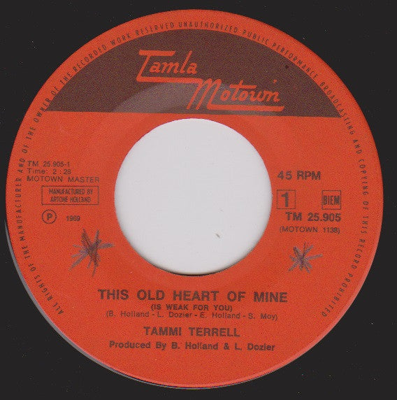 Tammi Terrell : This Old Heart Of Mine / Come On And See Me (7")