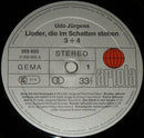 Udo Jürgens : Lieder, Die Im Schatten Stehen 3+4 (2xLP, Comp, Gat)