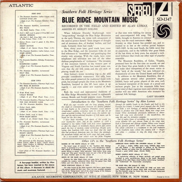 Various : Blue Ridge Mountain Music (LP, Album)