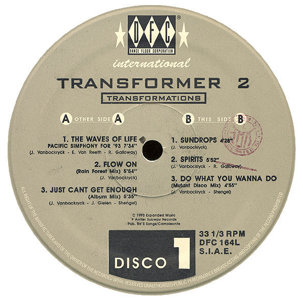 Transformer 2 : Transformations (2xLP, Album)