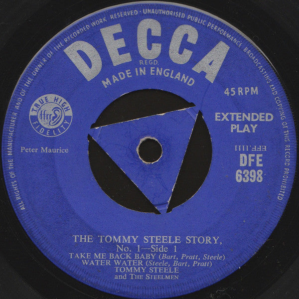 Tommy Steele And The Steelmen : The Tommy Steele Story No. 1 (7", EP)