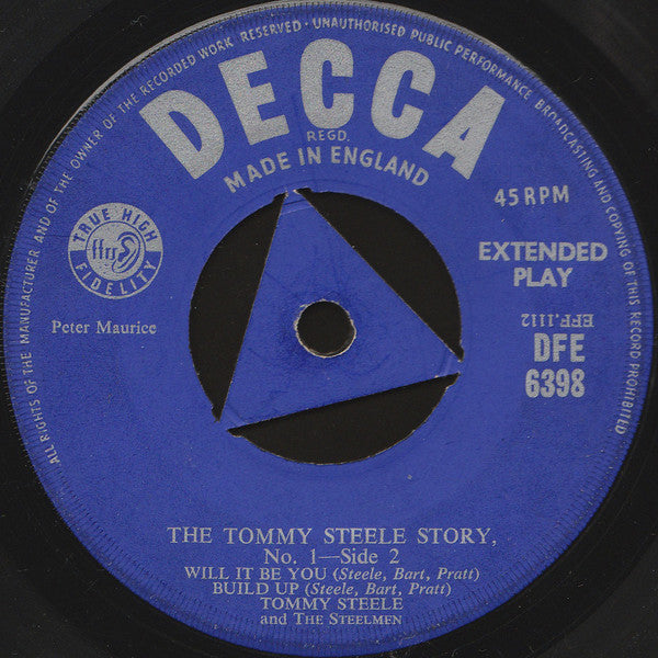 Tommy Steele And The Steelmen : The Tommy Steele Story No. 1 (7", EP)