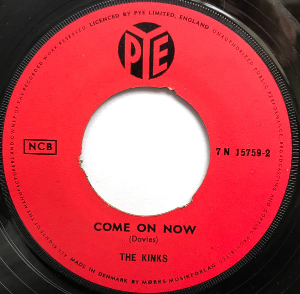 The Kinks : Tired Of Waiting For You ✴ Come On Now (7", Single)