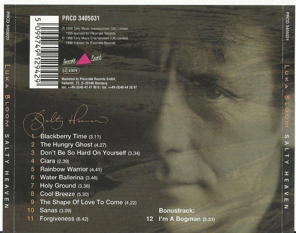 Luka Bloom : Salty Heaven (CD, Album, Bon)