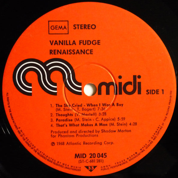 Vanilla Fudge : Renaissance (LP, Album, RE)