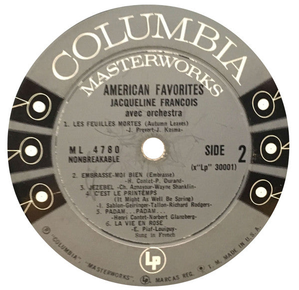 Jacqueline François : American Favorites (LP)