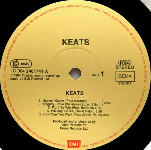 Keats : Keats (LP, Album)