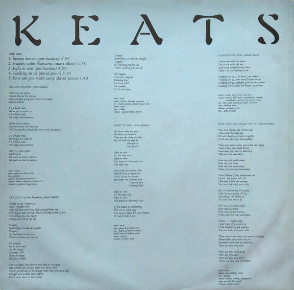 Keats : Keats (LP, Album)