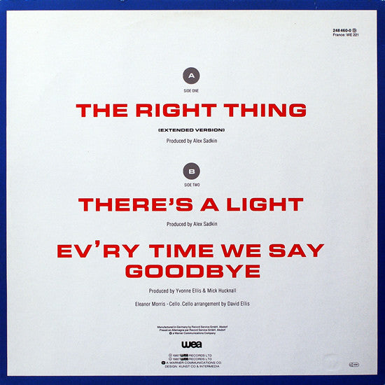 Simply Red : The Right Thing (12")