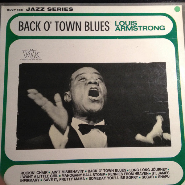 Louis Armstrong : Back O' Town Blues (LP, Mono)