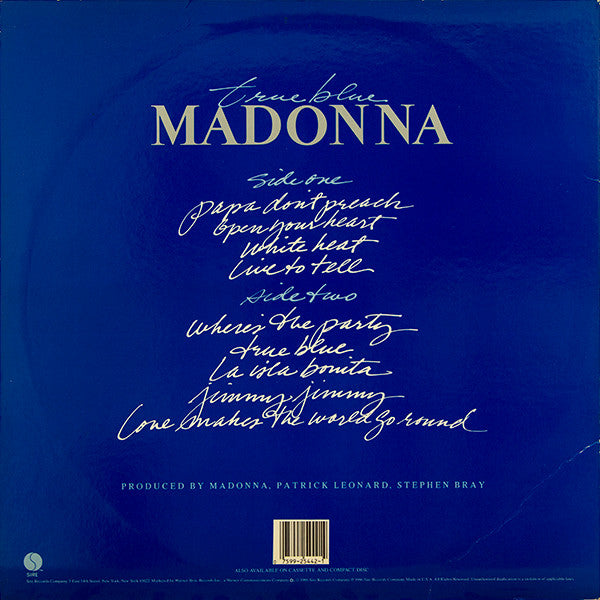 Madonna : True Blue (LP, Album, Spe)