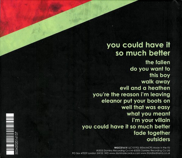 Franz Ferdinand : You Could Have It So Much Better (CD, Album + DVD-V + Ltd, Dig)