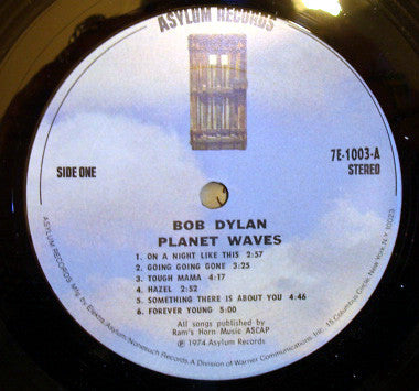 Bob Dylan : Planet Waves (LP, Album)