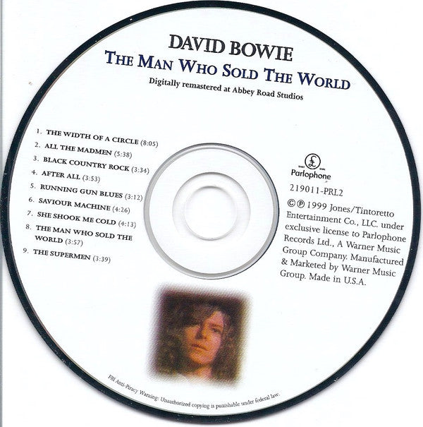 David Bowie : The Man Who Sold The World (CD, Album, Enh, RE, RM)