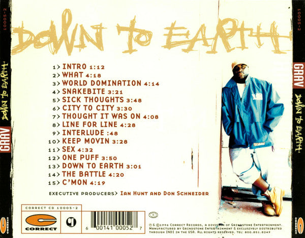Grav - Down To Earth (CD Tweedehands) - Discords.nl