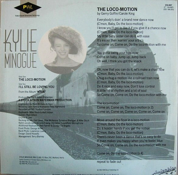Kylie Minogue - The Loco-Motion (12" Tweedehands) - Discords.nl