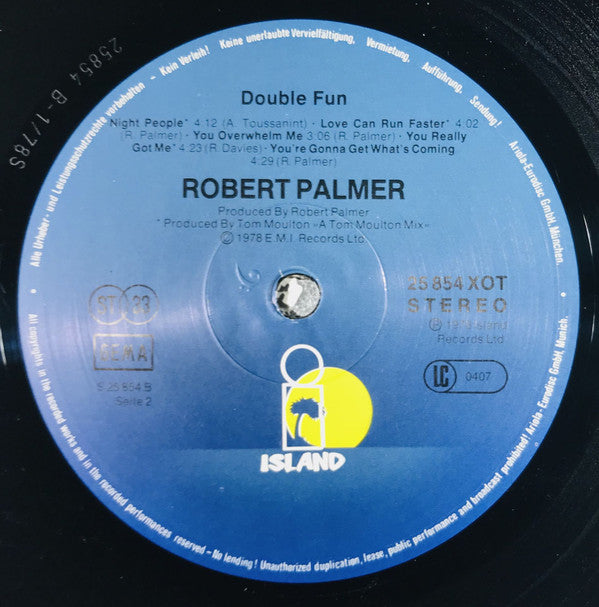 Robert Palmer : Double Fun (LP, Album, RE)