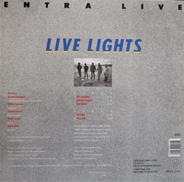 Entra : Live Lights (LP, Album)