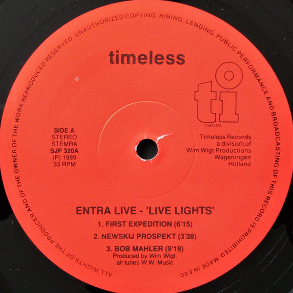 Entra : Live Lights (LP, Album)