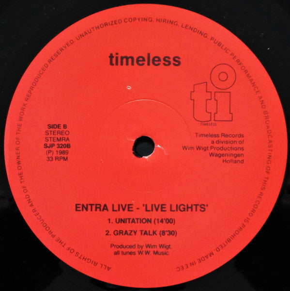 Entra : Live Lights (LP, Album)