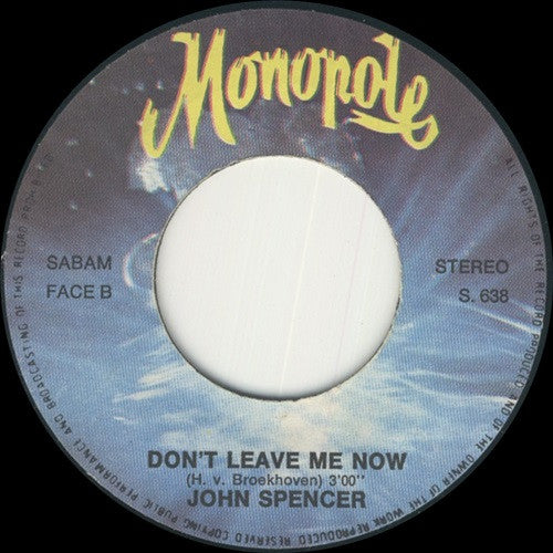 John Spencer : Only You (7", Single)