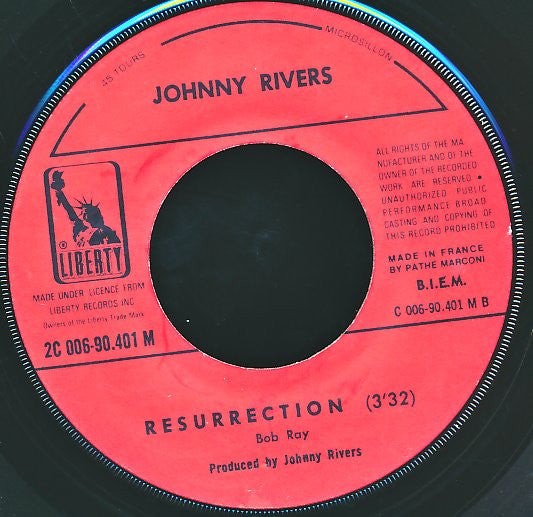 Johnny Rivers : Muddy River / Resurrection (7", Single)